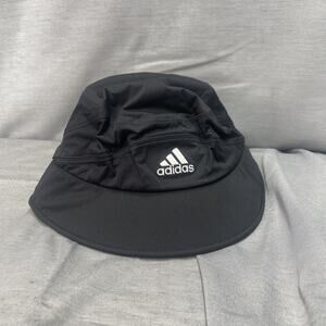 Adidas Bucket Hat Cap Adult Large/Extra Large Black Poly Climaproof Outdoor